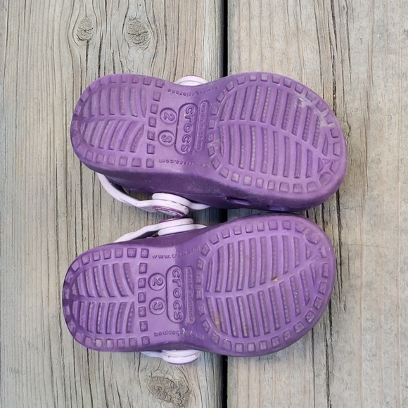 CROCS Sz 2/3 Minnie Mary Jane Infant Purple - Picture 5 of 6
